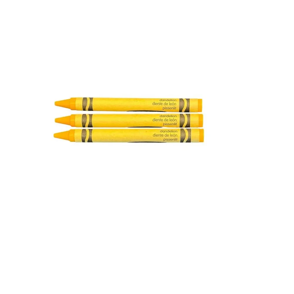 Lot Of 3 RETIRED Crayola Dandelion Crayons